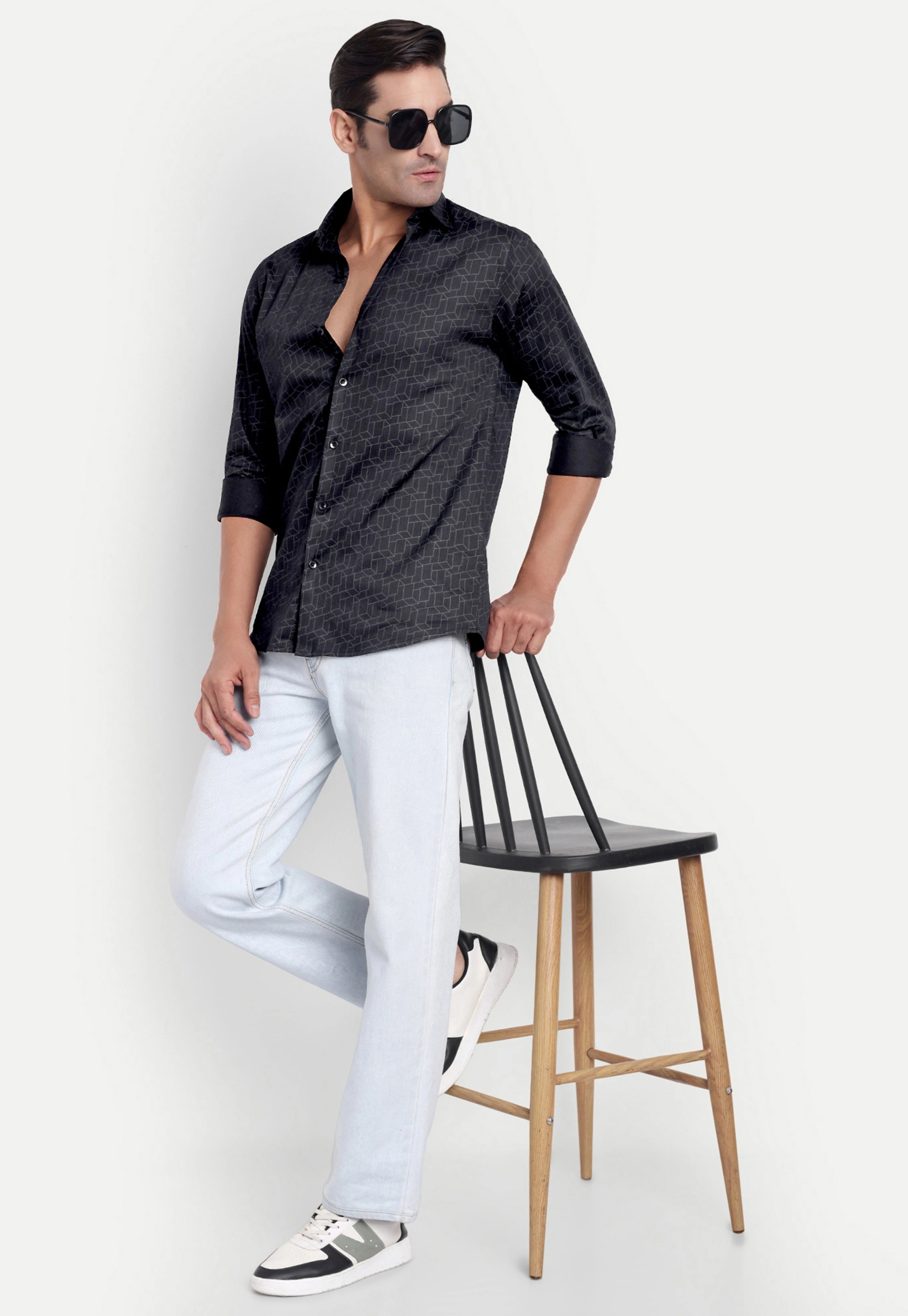 Shadow Hex Full Sleeve Shirt